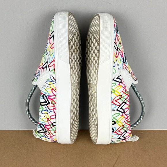 Skechers J Goldcrown Poppy Drippin Love Slip On Sneakers Womens 7 White Multi - Picture 6 of 11